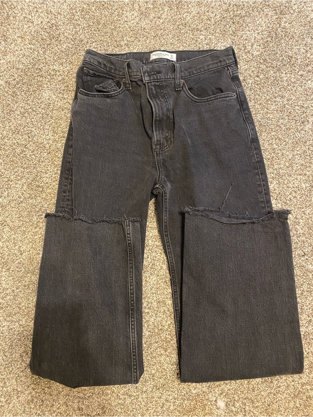 Abercrombie Black 90’s Straight Jeans